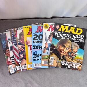 MAD Magazine Lot of 8 Good Not Mint 2015 - 2017 535 + 536 + 543 thru 548